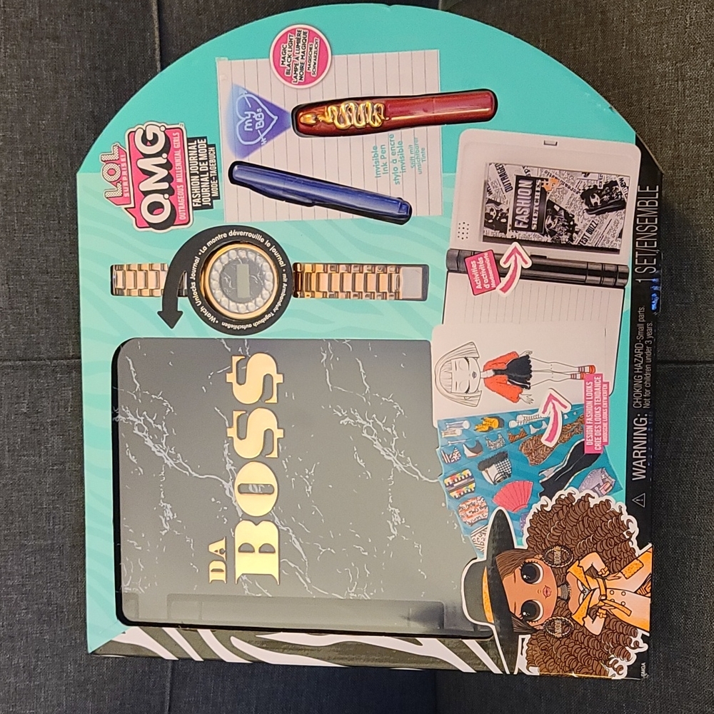 LOL Surprise Da Boss OMG Fashion Journal Real Watch Unlocks Journal Brand New